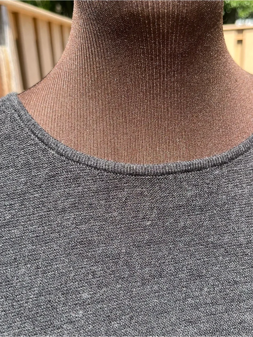Eileen Fisher 100% Merino Wool Boxy Sleeveless Lightweight Sweater L Lagenlook